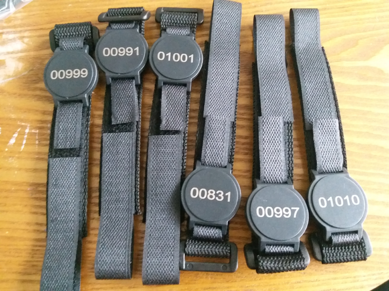 hid key card fabric wristband